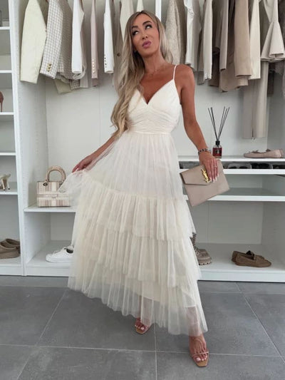 Selene Dress | Elegant White Edition
