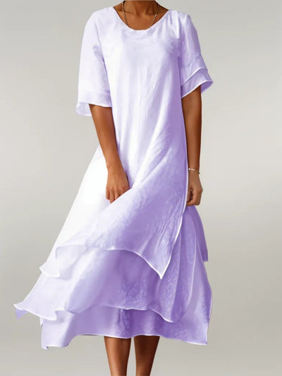 Vivienne | Elegant Cotton Long Dress
