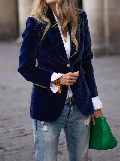 Mariah | Elegant velvet blazer