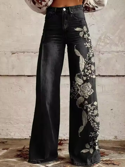 Liana | Wide Leg Printed Pants