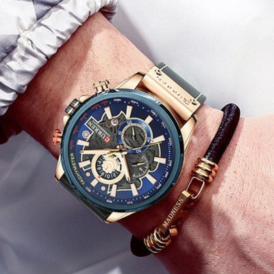 multifunctional quartz watch with calendar