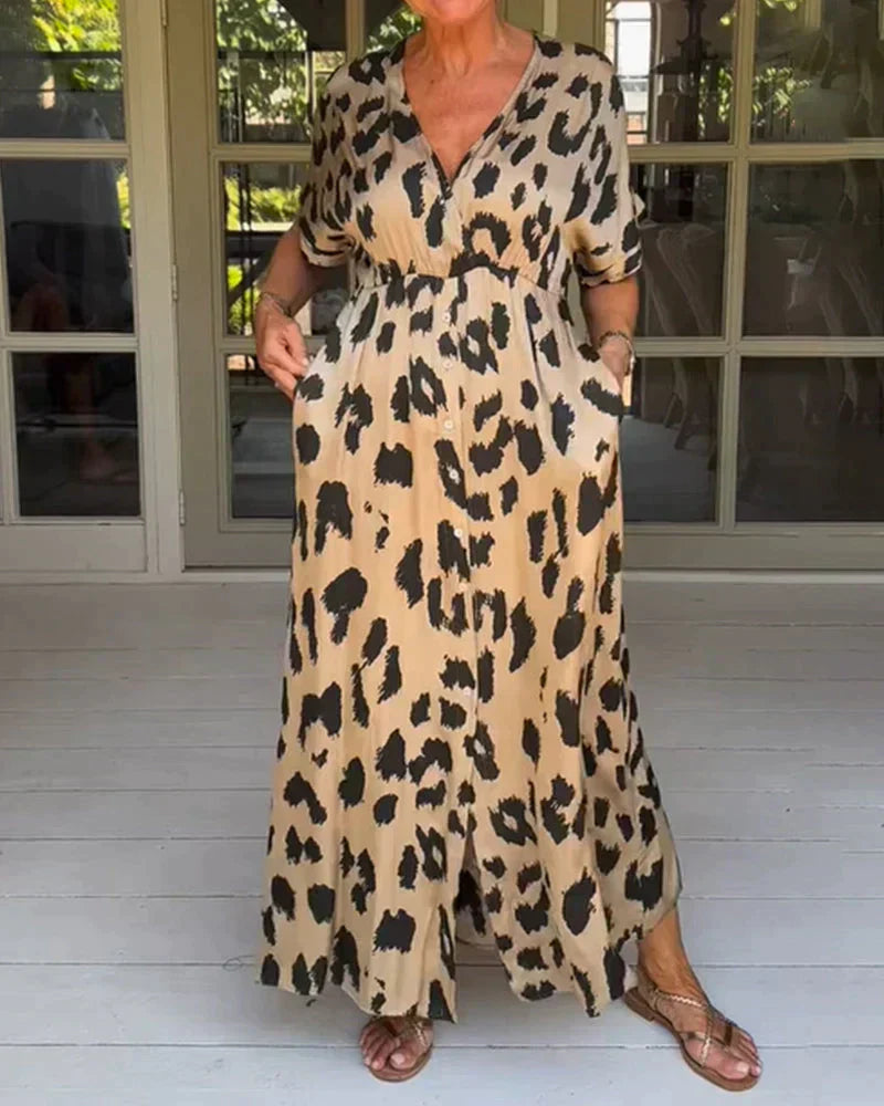 Luna™ | Leopard Print Power Dress