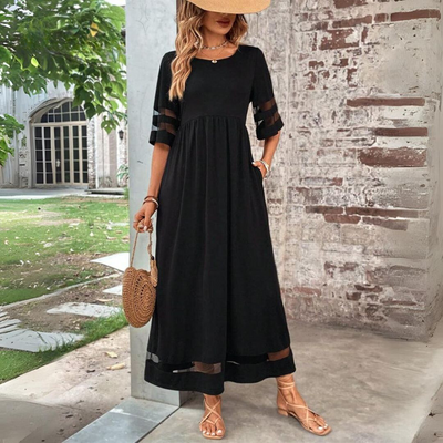 Hailey- Elegant A-Line Midi Dress