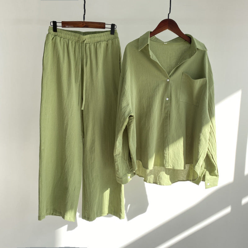 Lindsay | 2-piece set | Shirt & wide trousers