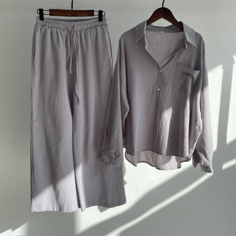 Lindsay | 2-piece set | Shirt & wide trousers