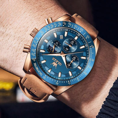 quartz watch with water resistance