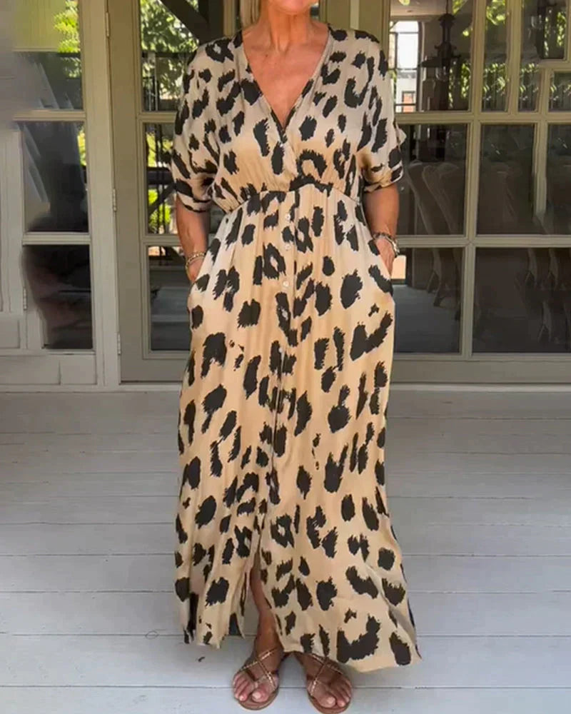 Luna™ | Leopard Print Power Dress