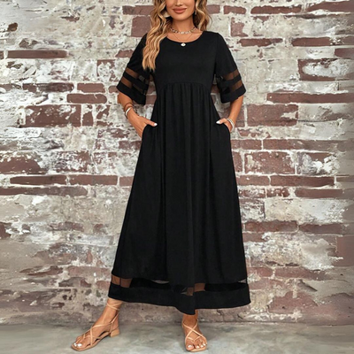 Hailey- Elegant A-Line Midi Dress