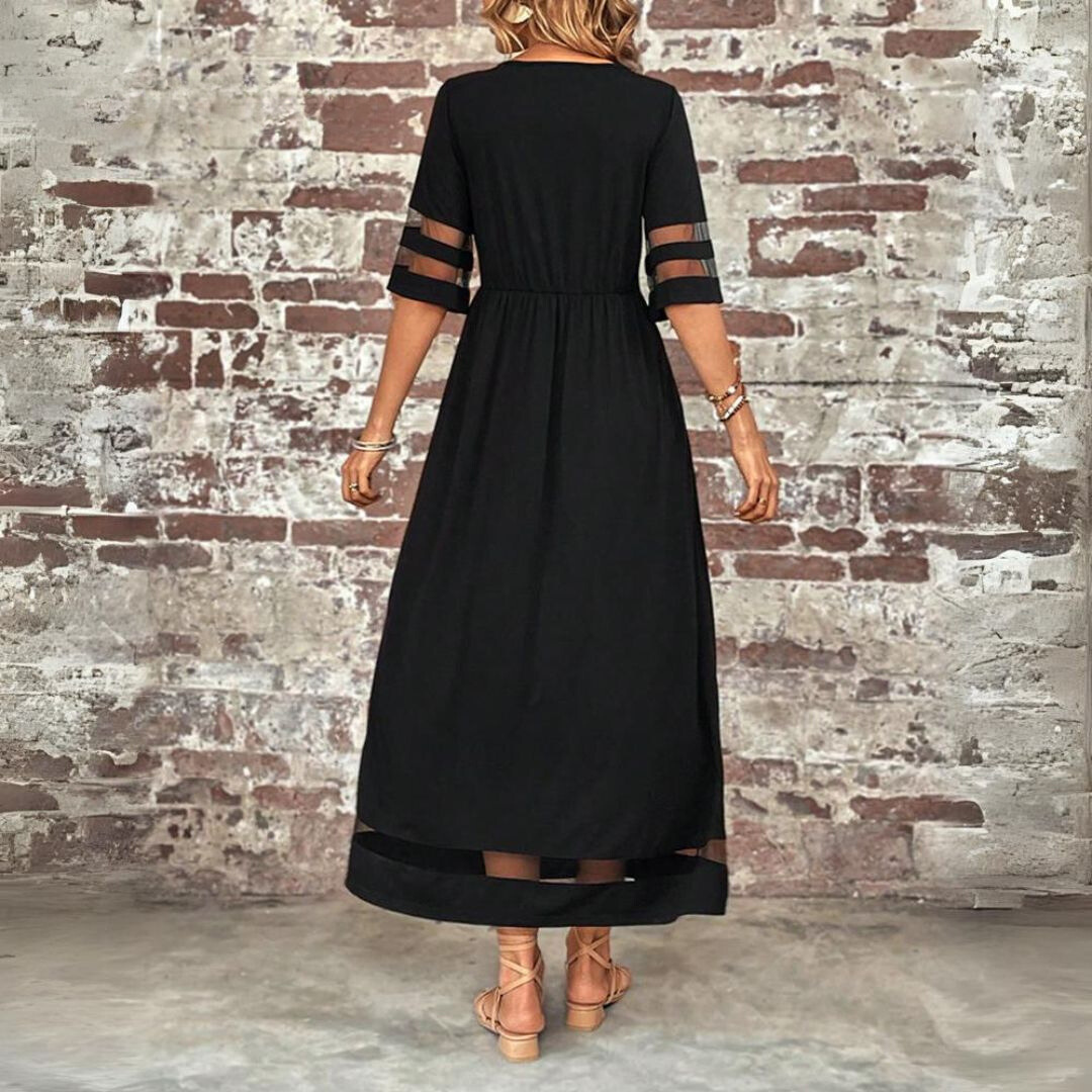 Hailey- Elegant A-Line Midi Dress
