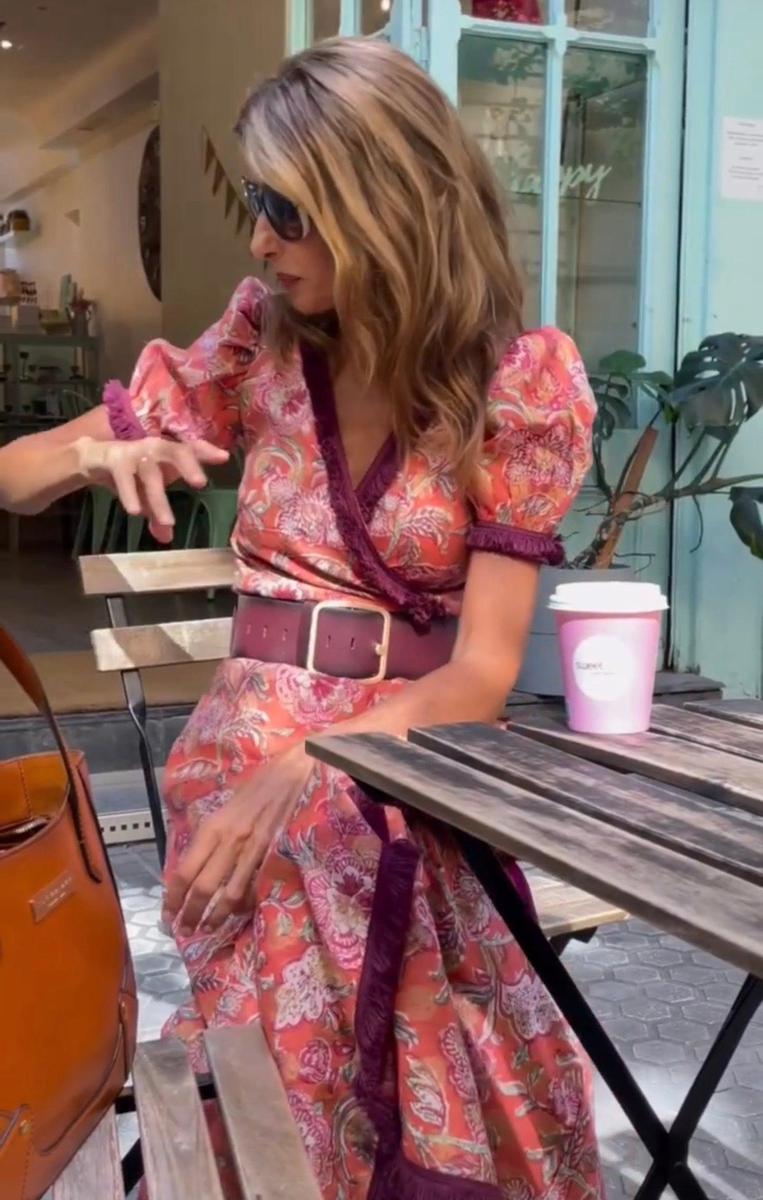 Natalie– Elegant Pink Maxi Dress