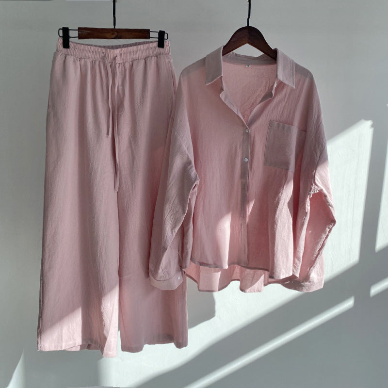Lindsay | 2-piece set | Shirt & wide trousers