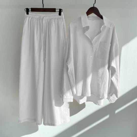 Lindsay | 2-piece set | Shirt & wide trousers