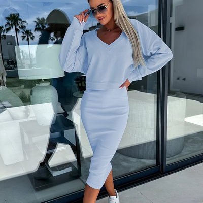 Clara | Elegant Top & Dress Duo