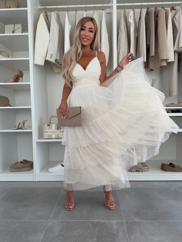 Selene Dress | Elegant White Edition