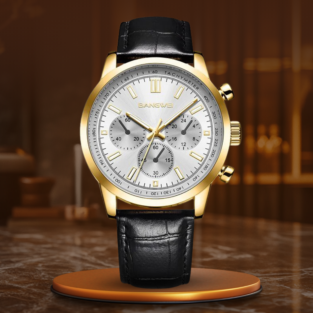Sporty, Casual, Military, Business Leather Quartz Watch