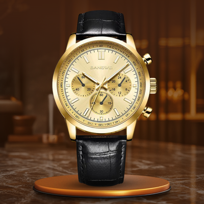 Sporty, Casual, Military, Business Leather Quartz Watch