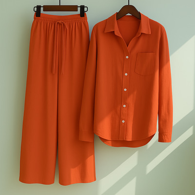 Lindsay | 2-piece set | Shirt & wide trousers