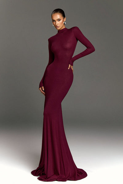 Madelyn｜Turtleneck Maxi Dress