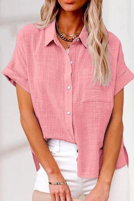 AUDREY| TRENDY BUTTON-UP SHIRT