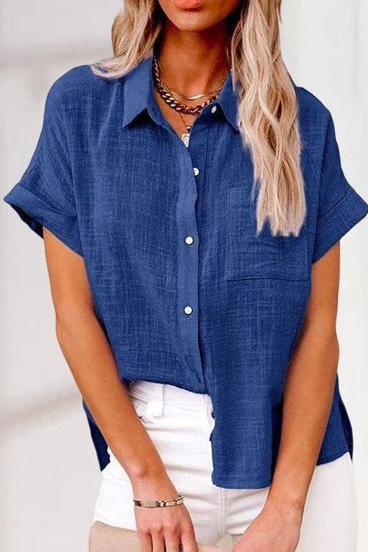 AUDREY| TRENDY BUTTON-UP SHIRT