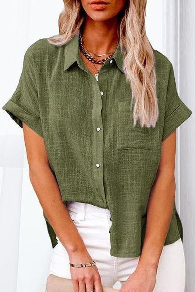AUDREY| TRENDY BUTTON-UP SHIRT
