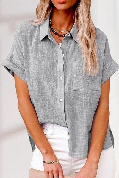 AUDREY| TRENDY BUTTON-UP SHIRT