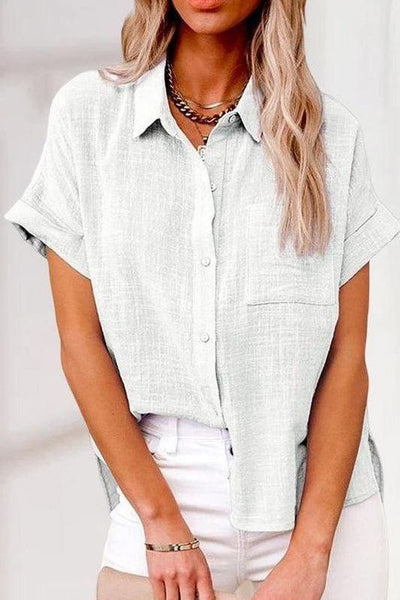 AUDREY| TRENDY BUTTON-UP SHIRT