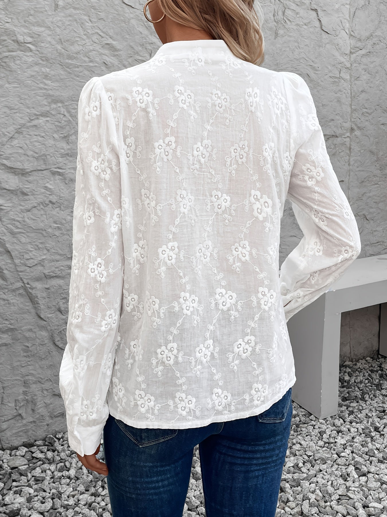 Mila | Elegant Blouse with Lace Details