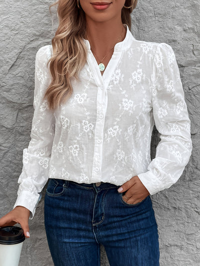 Mila | Elegant Blouse with Lace Details