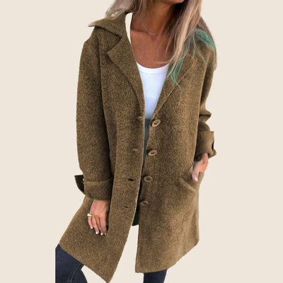 Lacey | Casual Monopette Coat with Lapels
