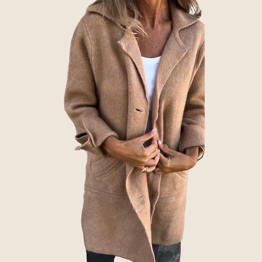 Lacey | Casual Monopette Coat with Lapels