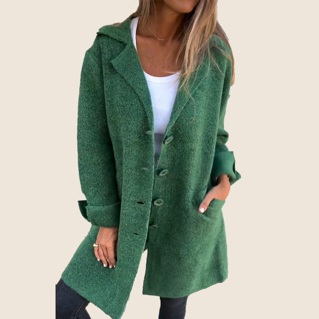 Lacey | Casual Monopette Coat with Lapels