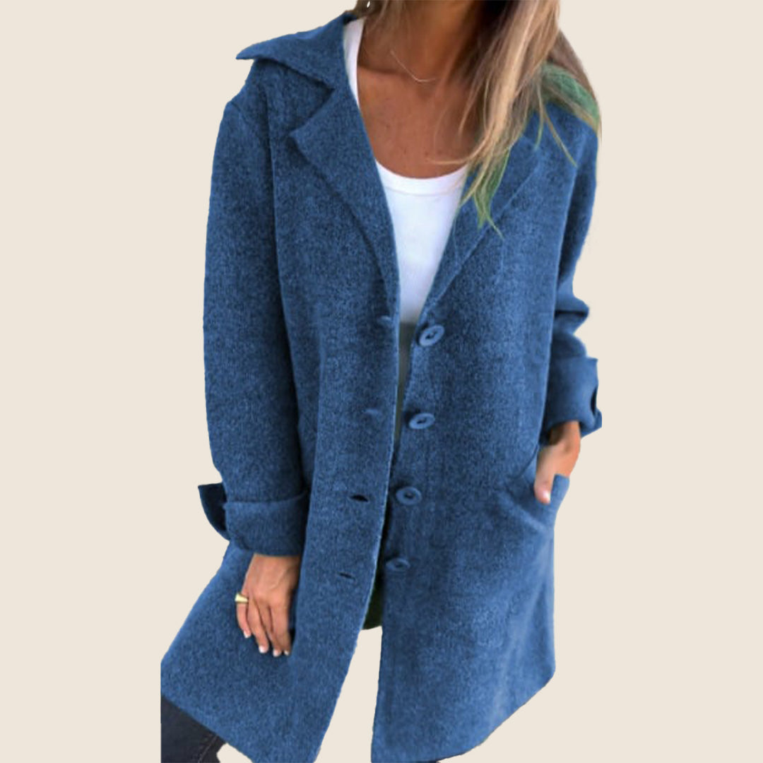 Lacey | Casual Monopette Coat with Lapels