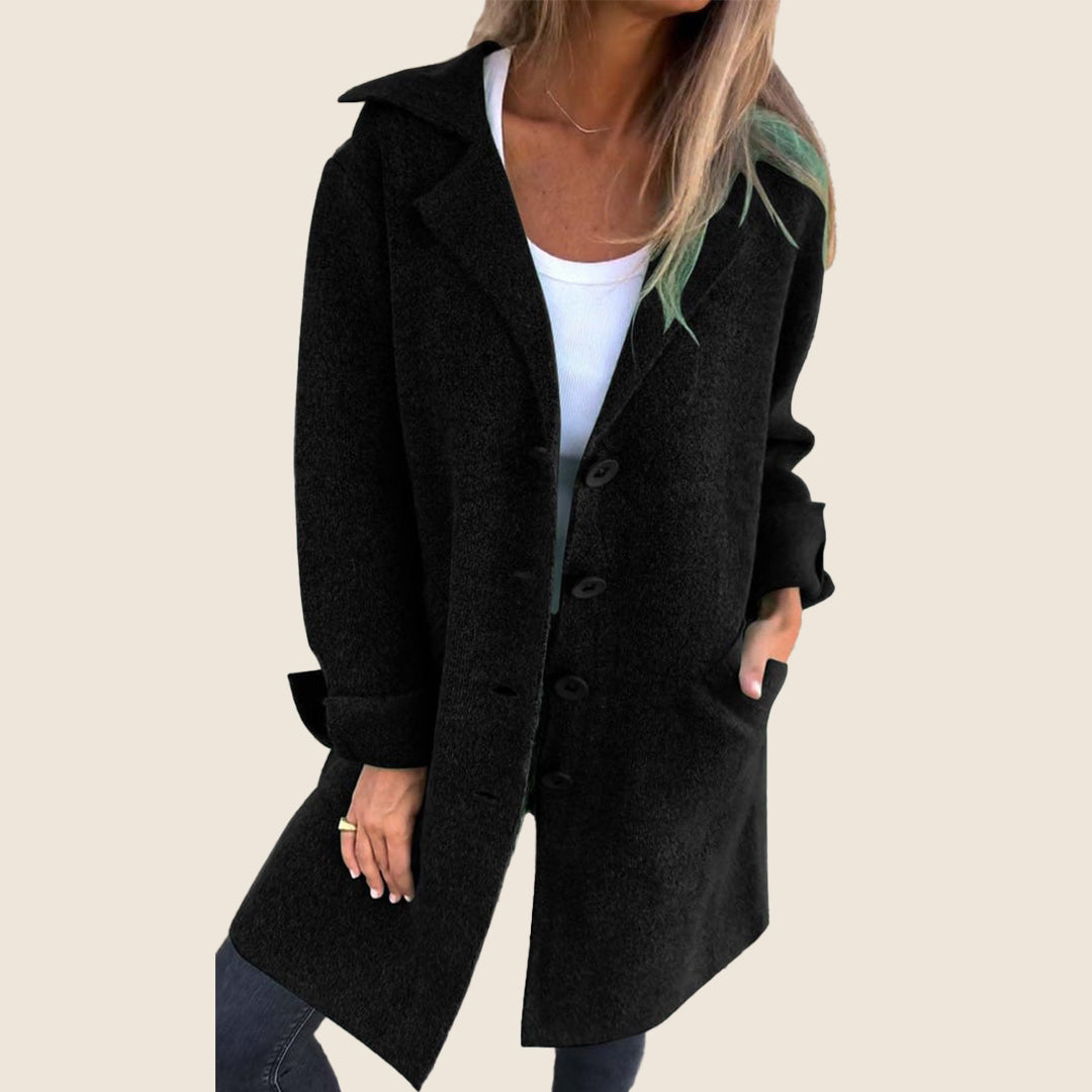 Lacey | Casual Monopette Coat with Lapels