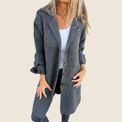 Lacey | Casual Monopette Coat with Lapels