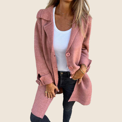 Lacey | Casual Monopette Coat with Lapels
