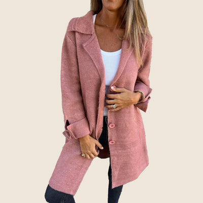 Lacey | Casual Monopette Coat with Lapels