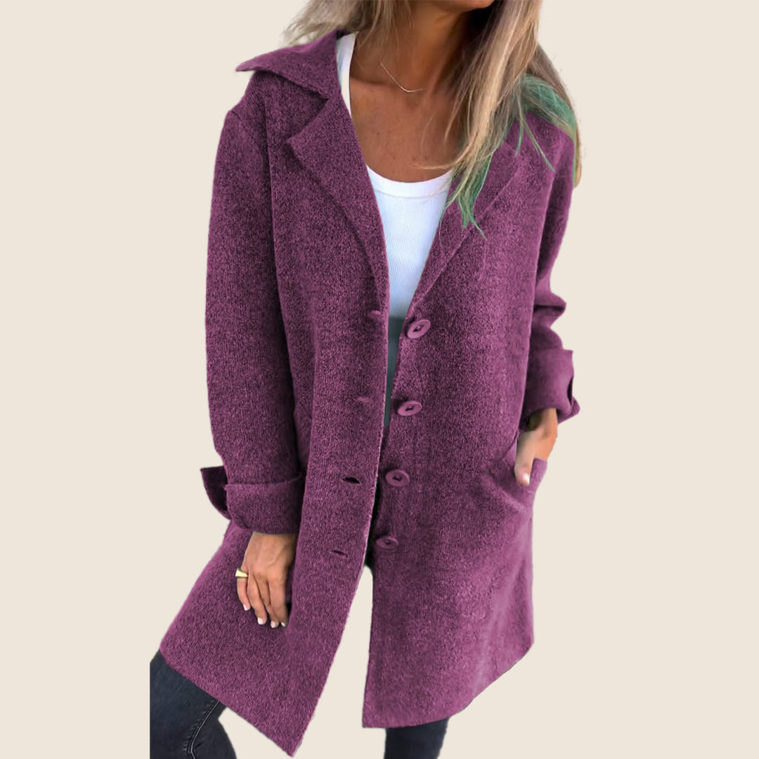 Lacey | Casual Monopette Coat with Lapels