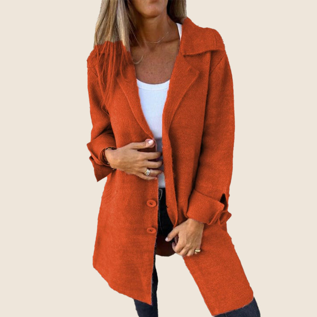 Lacey | Casual Monopette Coat with Lapels