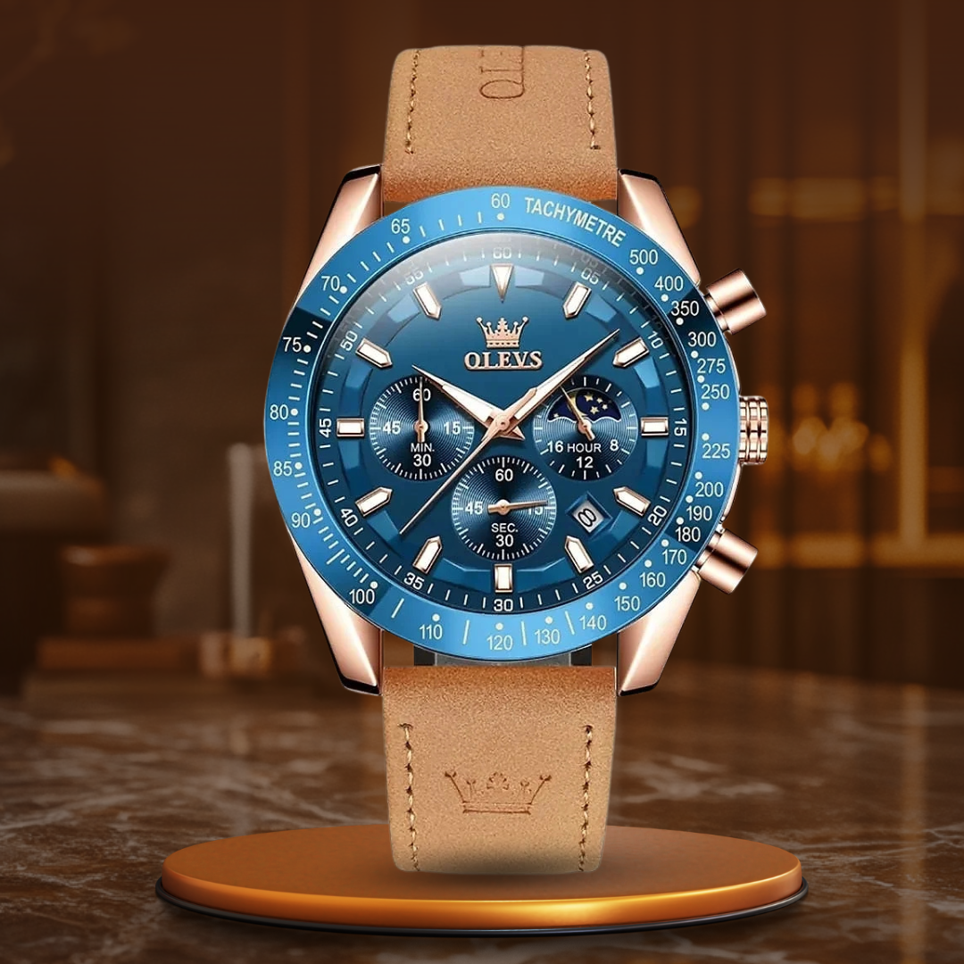quartz watch with water resistance