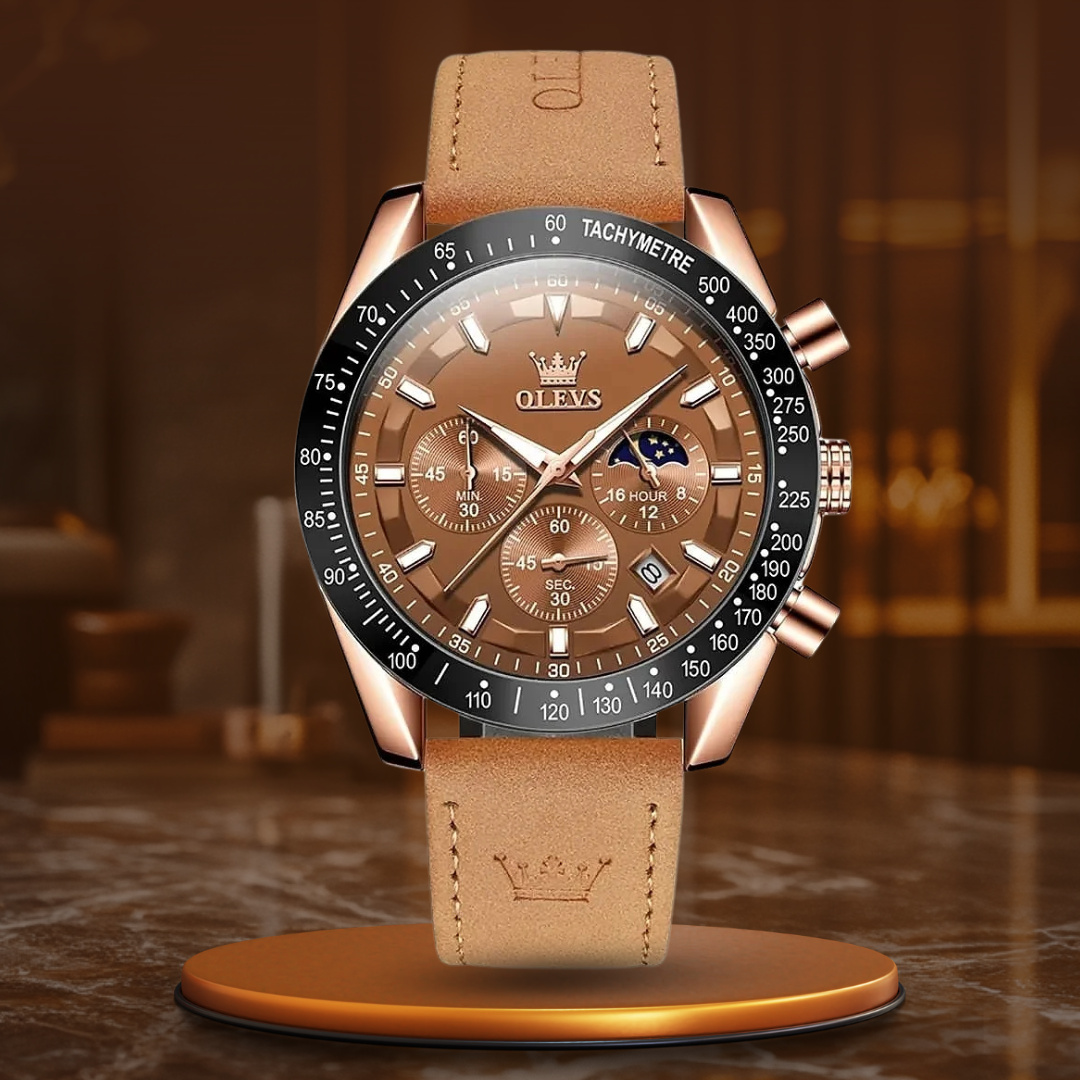 quartz watch with water resistance