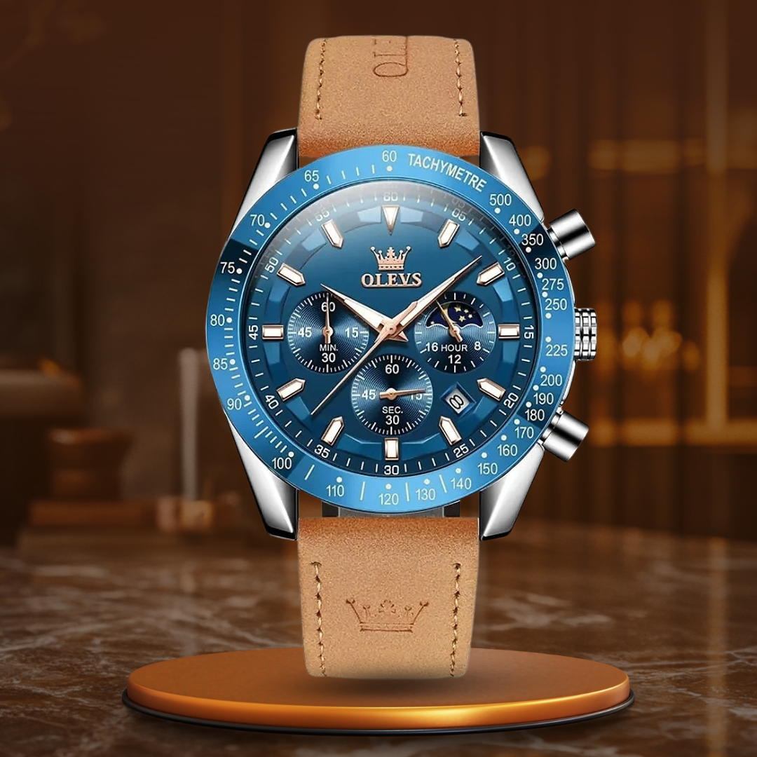 quartz watch with water resistance