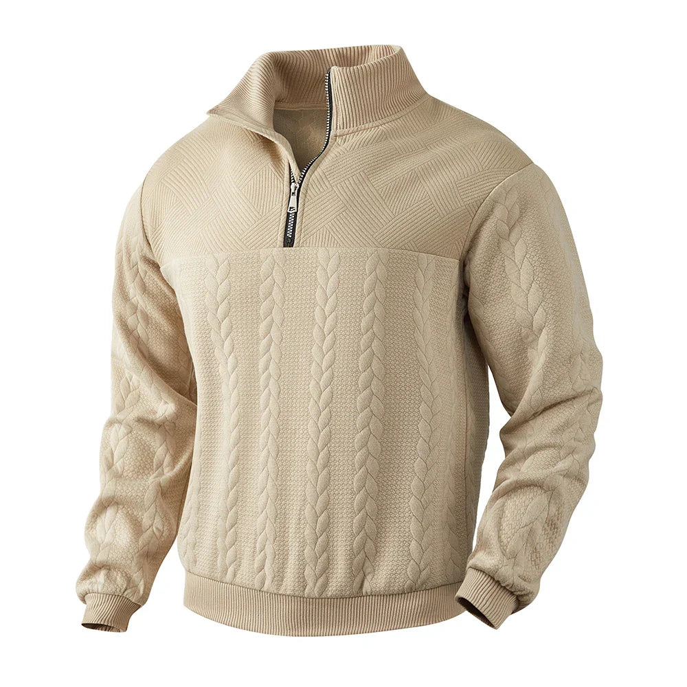 Logan | Luxe Quarter Zip Sweatshirt