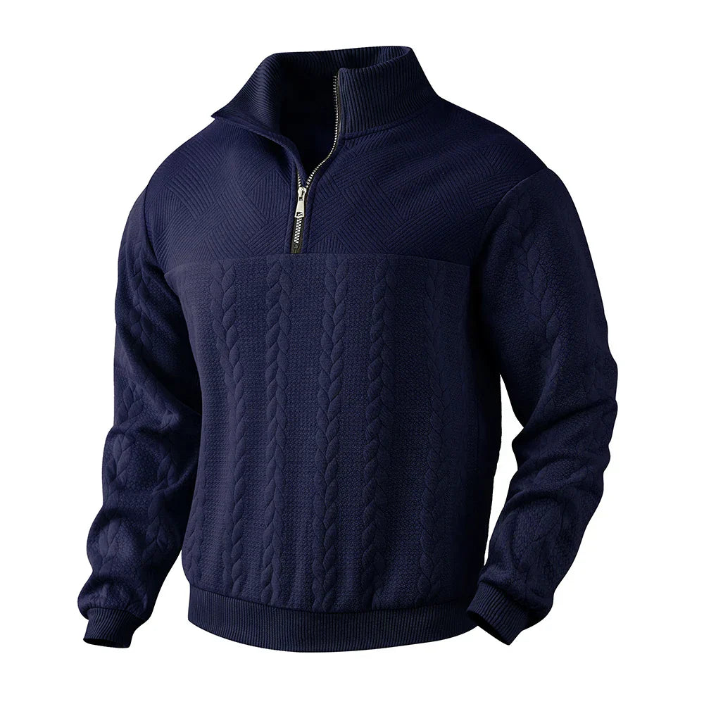 Logan | Luxe Quarter Zip Sweatshirt