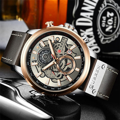 multifunctional quartz watch with calendar
