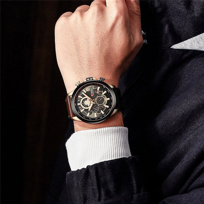 multifunctional quartz watch with calendar