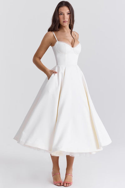 OPAL MIDI DRESS