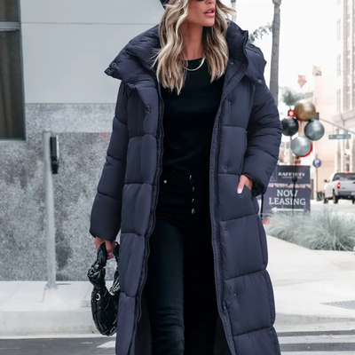 Ann-Marie | Stylish Long Women's blanket puffa jacket