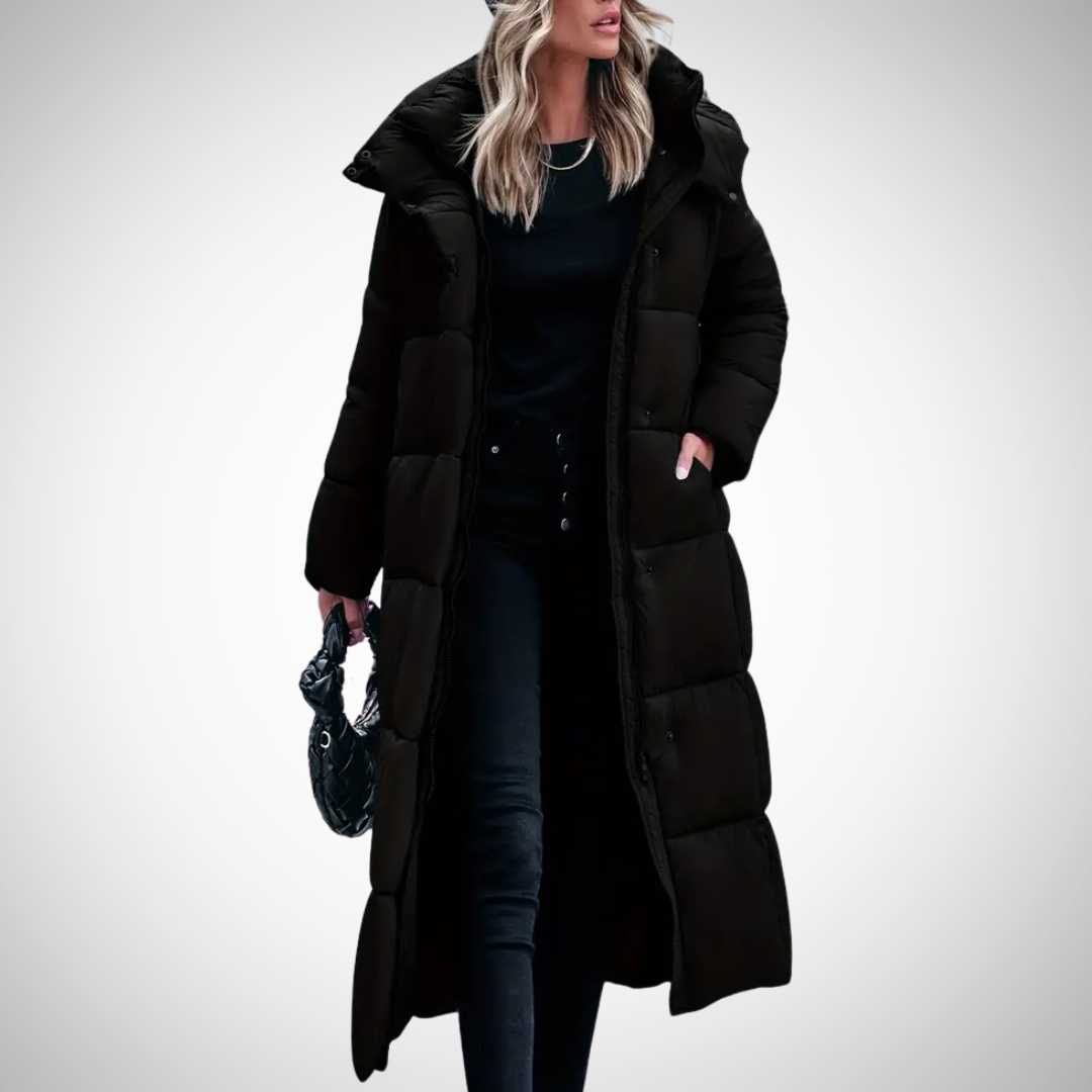 Ann-Marie | Stylish Long Women's blanket puffa jacket