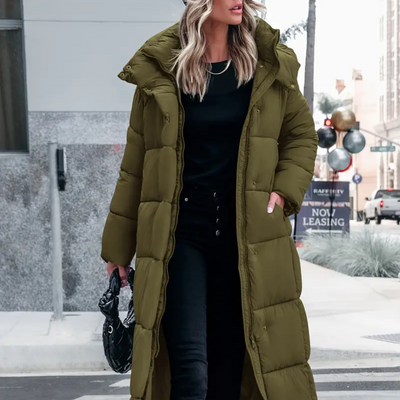 Ann-Marie | Stylish Long Women's blanket puffa jacket